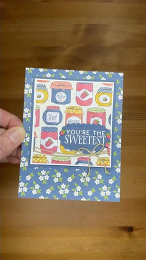Stampin’ Up! Filled With Sweetness Thank You Card #diy #patternedpaper #papercrafting #cardmaking