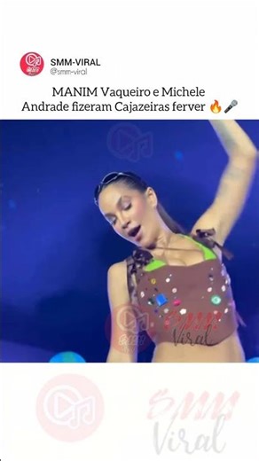 MANIM VAQUEIRO E MICHELE ANDRADE FIZERAM CAJAZEIRAS FERVER 🔥🎤 #music #show #musica #viral #fyp
