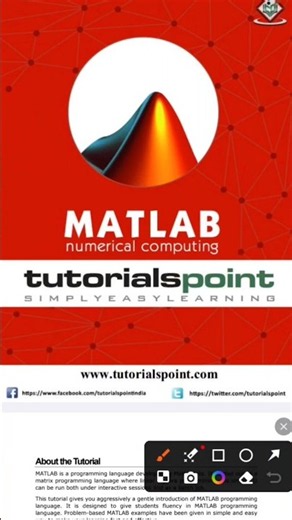 MATLAB BOOK PDF||Programming in C and Matlab||Matlab tutorials point#shortvideo #shorts