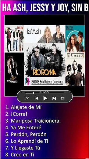 Ha Ash, Jessy Y Joy, Sin Bandera, Reik, Camila, Mana, Rio Roma MIX EXITOS Romanticos #shorts