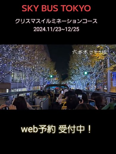 東京クリスマスイルミネーションコース: スカイバスから眺める絶景！