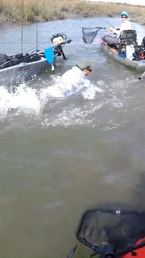 5.1M views · 10K reactions | SAVE OF THE YEAR! #reels #fishing #kayakfishing #fails #funny #bigfish | Beaufort SC Fishing | Facebook