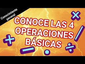 Las cuatro operaciones básicas