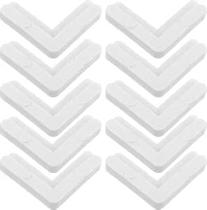 Angoily 10pcs Plastic Frames Screen Frame Corner Brackets Screen Corners Small l Brackets Window s Brace White Small Internal Angle for Door Window