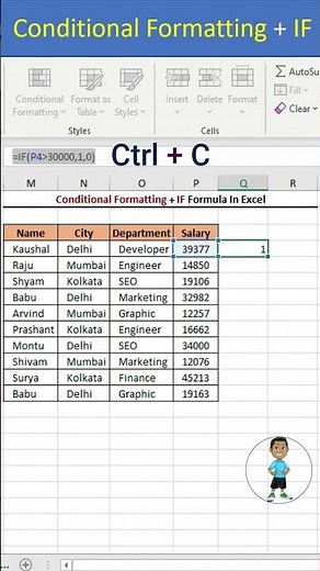 IF + Conditional Formatting In Excel #excel #exceltips #exceltutorial #msexcel #microsoftexcel