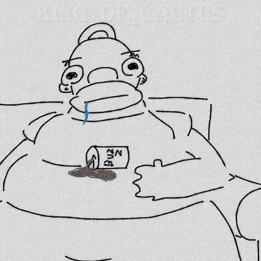 Homer Drops His Donut (Animatic)