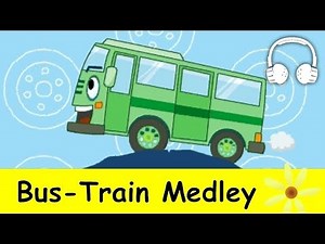 Wheels on the Bus & Bus Train Medley | Nursery Rhymes Collection