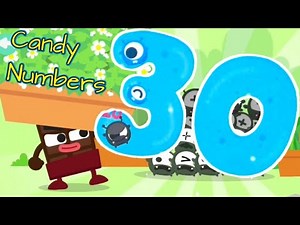 Count & Learning Numbers 26 to 30 with Candybots