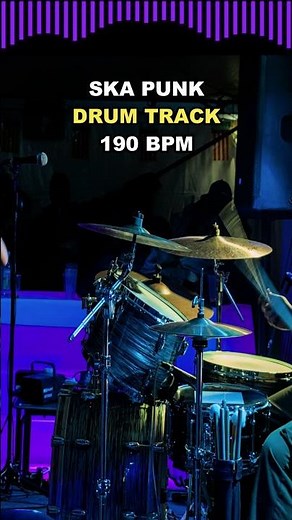 Ska Punk Drum Track 190 BPM 🔥 Drum Play Along #guitar #drums #heavymetalsongs