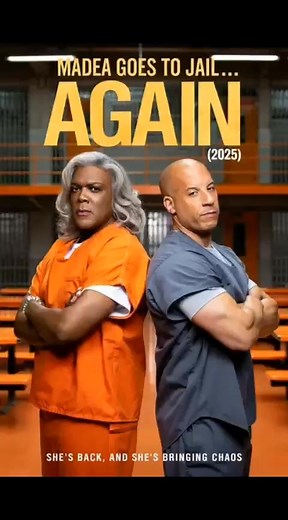� Madea Goes to Jail… Again (2025) � Starring: Tyler Perry, Vin Diesel, Katt Williams Madea (Tyler Perry) is back behind bars after yet another outrageous outburst—but this time, jail has changed. Tougher rules, new faces, and a no-nonsense warden test her legendary sass and sharp tongue. Sharing a cell with a hardened ex-con (Vin Diesel), Madea quickly discovers that her wit alone won’t keep her out of trouble. When she accidentally uncovers a corrupt scheme involving contraband and crooked gua