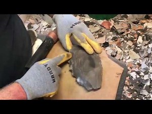 Targeting Cortex and High Points Using Percussion, Georgetown Flint- GoKnapping.com