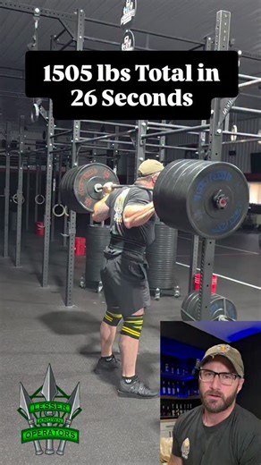 535 Squat (pr), 565 Deadlift, 405 Bench Press Then, a terrible transition removing my knee wraps. Into a 400 meter run. Came back through the door at 2:18. Goal was 2 minutes. Maybe a little rehearsal next time will get us there. Pre Workout, as always, is from Alpha Elite Performance. Use code LKO15 at checkout to save 15% #lesserknownoperators #lesserknownoperatorsfitness #crossfitsyndicate #alphaeliteperformance | Lesser Known Operators