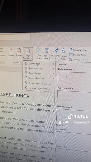 MS Word में पेज नंबर कैसे डालें | Insert Page Number in MS Word