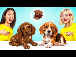 Chocolate vs Real Food Challenge | Eating Only Chocolate Food by Candy Land