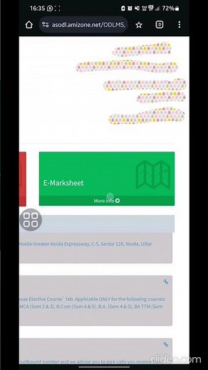 How to check amity online e- marksheet?