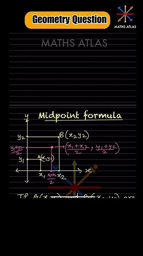🎯Mastering the Midpoint Formula in Geometry |