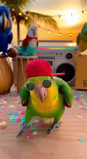 professional rap-singing parrot #parrot #parrottalking #kids #kidssongs #funny #shortvideo #