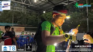 KAR 110 Men: Azmil Bin Saripuddin leads the 110 km Men’s race as he checks in at WS10 Tiong (91 km). Only one checkpoint, WS11, remains before he heads to the finish line. #asiatrailmaster #karultra | Asia Trail Master