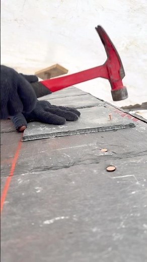 Slate tile installation
