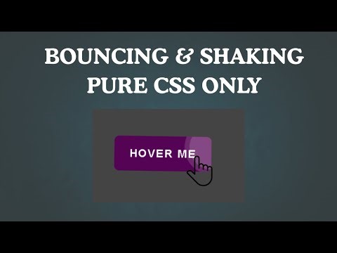 Bouncing Button Animation Using Only HTML & CSS | Modern Hover Effect