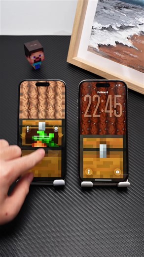 Calm Minecraft Scene Live Wallpaper for iPhone