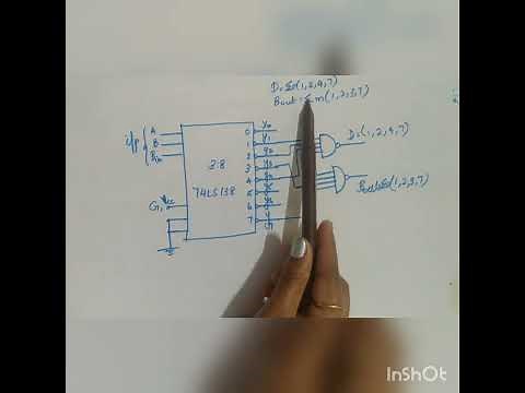 Full subtractor using 74138 decoder