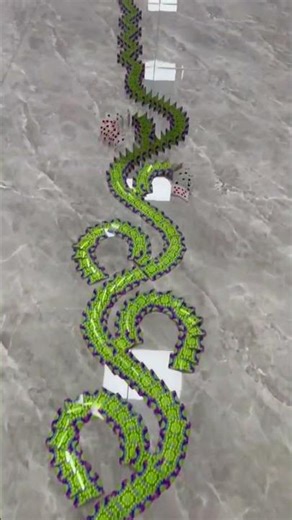 Can This Domino Pattern Survive? 😅 #shorts #domino