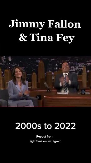 Jimmy Fallon and Tina Fey from Saturday Night Live to The Tonight Show #ThrowbackThursday #jimmyfallon #tinafey #snl #weekendupdate #fallontonight #fypシ #HuggiesBiritANNEChallenge #latenight