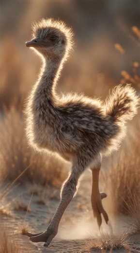 ¡Este bebé emú se tropieza con sus propias patas! 😂 #shorts #animalesgraciosos #emúbebé