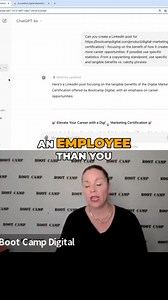 Revolutionize your AI prompts! 🚀 Master the art of prompt refinement and get the answers you need with strategic, well-crafted questions. Curious how to do it? 🔍 Refine your AI queries 💡 Get better results 📈 Drive your projects forward Unlock the Power of AI: https://training.bootcampdigital.com/courses#AItraining #PromptRefinement #ELearning #DigitalMarketingCertification #AIMarketing #AIDrivenMarketing #AIAutomation #AIForMarketing #MarketingAutomation #AIContentCreation | Boot Camp Digita