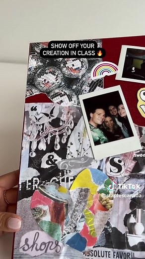 Add a personal touch to your favourite notebook with this easy DIY! Print out images, photos and quotes that inspire you at your local Staples and get crafty ✂️ What DIYs do you want to see us do next? 👇 #StaplesCanada #WorkLearnGrow #backtoschool #notebook #notebookdesign #stationery #stationerylovers #craftideas #diy #diyideas #diycrafts #schoolsupplies