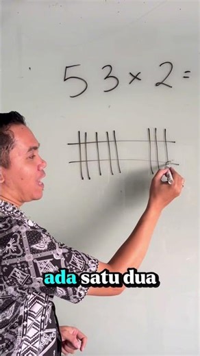 Easy way to multiply using the line method #trisnomathnian