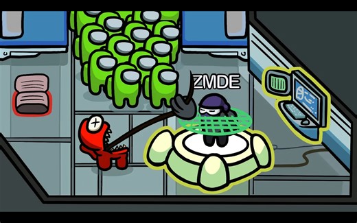 【中文配音】《Among Us》但内鬼杀不了我 #5：用追踪战术逼疯内鬼的史诗对局 - ZMDE