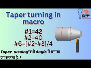 Taper turning macro program, cnc macro taper turning program
