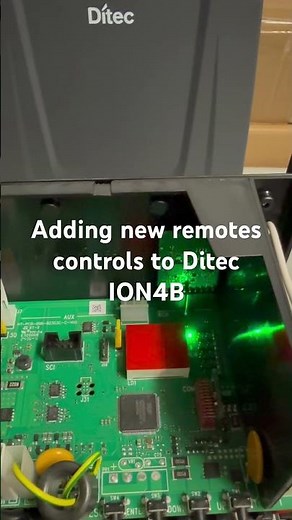 Programming new remote controls to Ditec ION4B
