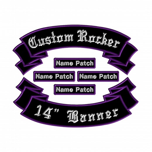 Custom Biker Patches: Iron on Rocker Patch Set, Motorcycle Club Vest - Etsy