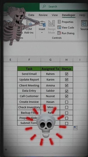 Track Progress Like A Pro In Excel 😱✅ #shorts #trending #excel #exceltips #exceltricks Turn On Skill