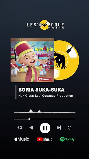 Lagu Populer Upin & Ipin di Spotify dan YouTube