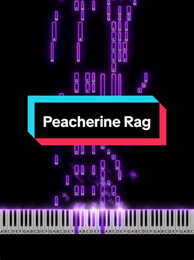 Peacherine Rag – Scott Joplin (Easy Piano Tutorial) #scottjoplin #peacherinerag #learnpiano #midivideo #pianolesson #pianotutorial