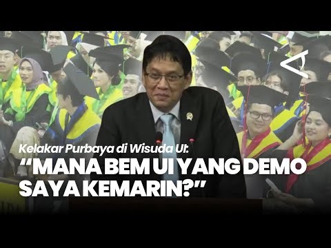 Minister of Finance Purbaya's Joking Moment at UI Graduation: Where Are the UI Student Executive ...