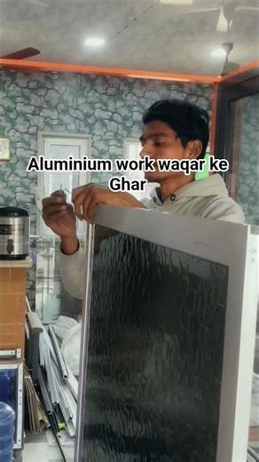 Aluminium windows Sliding work complete ✅ #aluminium #windows