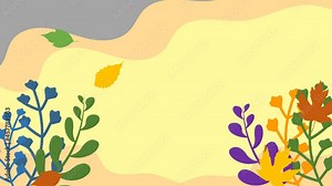 aesthetic fall or autumn animated background. Ultra HD 4K Seamless looping video background. Stock Video