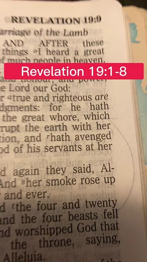 Revelation 19:1-8. #jesus #mynehemiahwall #endtimes #prophecy #faith #bible #biblestudy #christian | Sonia Gwen McLeod