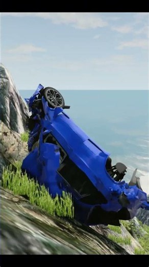 BeamNG Big Crash #565 (Cliff Mayhem BMW X5M E70)