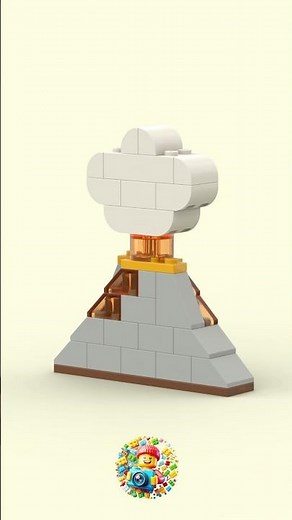 This LEGO Volcano ERUPTED… and It’s PURE CHAOS! 🌋🔥 #lego