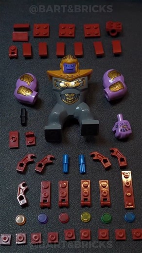 Bart&Bricks on Instagram: "Thanos Fake Lego Marvel Big Fig #fakelego #fy #fyp #fypシ This content is not affiliated with or endorsed by the LEGO Group or Marvel."