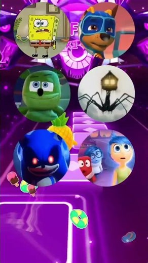 House Head, SpongeBob, Sonic Exe, Paw Patrol, Gummy Bear, Inside Out #shorts