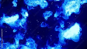 blue explosion shine fire particle loop animation