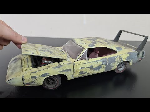 Restoration 1969 Dodge Charger Daytona Abandoned Model Car