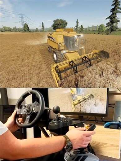 Farming Simulator New Holland TX66 Logitech Steering Wheel Thrustmaster Farmstick #dkgc #newholland